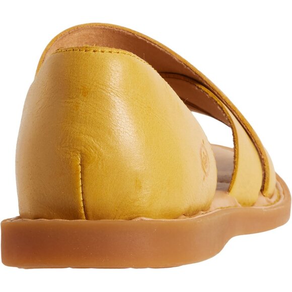 NEW Born Ithica Open-Toe Sandals - Leather For Women in Yellow 7252s7 - Picture 5 of 6